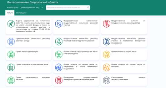 Портал сервисов природопользования и экологии Свердловской области